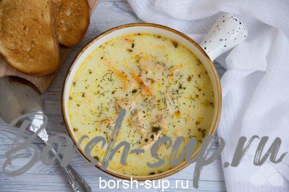 Финская уха с плавленым сыром – фото приготовления рецепта, шаг 8