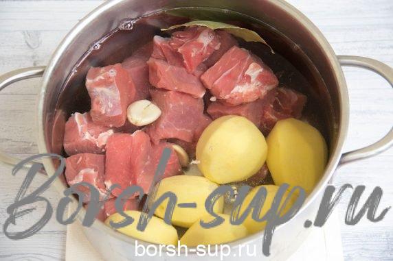 Кавказская хашлама с говядиной – фото приготовления рецепта, шаг 6