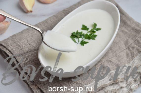 Белый чесночный соус – фото приготовления рецепта, шаг 4