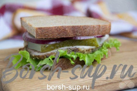 Сэндвич с домашней бужениной – фото приготовления рецепта, шаг 6