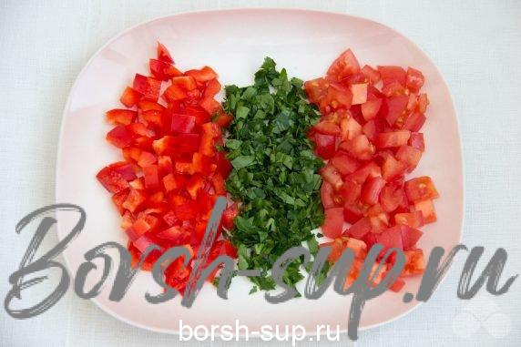 Чечевичный салат с помидорами – фото приготовления рецепта, шаг 1