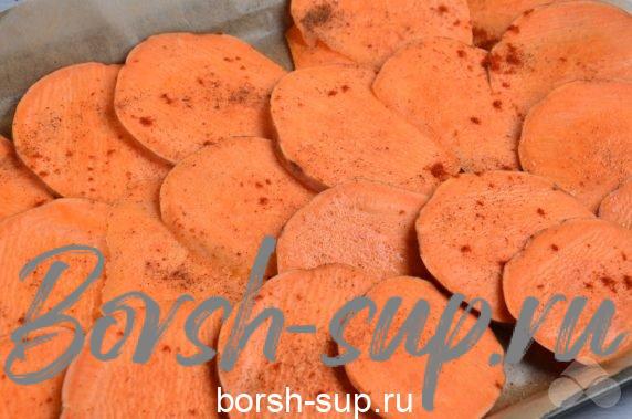 Домашние чипсы из батата – фото приготовления рецепта, шаг 3