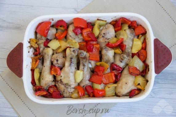 Куриные ножки с перцем и специями в духовке – фото приготовления рецепта, шаг 6 Куриные ножки с перцем и специями в духовке – фото приготовления рецепта, шаг 6