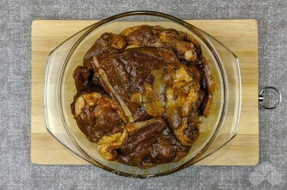 Утка кусочками, запеченная в духовке – фото приготовления рецепта, шаг 7 Утка кусочками, запеченная в духовке – фото приготовления рецепта, шаг 7