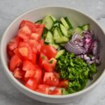 Салат из нута и овощей – простой и вкусный рецепт с фото (пошагово)» >
